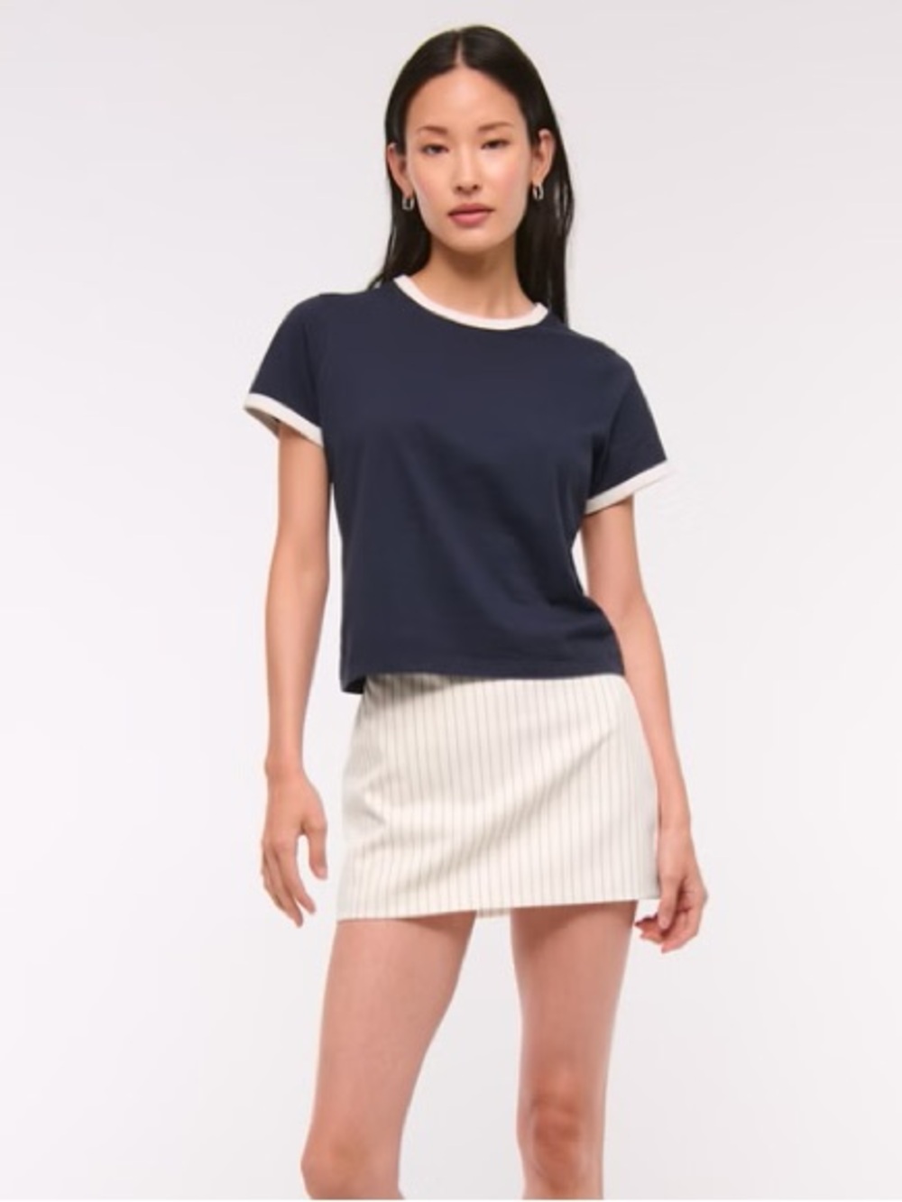 The A&F Scarlett Mid Rise Mini Skort